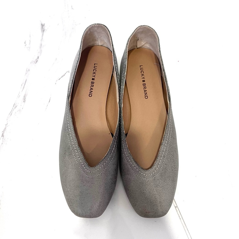 Lucky Brand Women's Gray Flats Lucky Brand Alba Flat‎ 7M